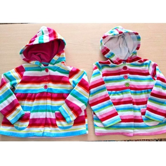 Carter's Other - CARTER'S Striped Swing Hoodies Twins 3T